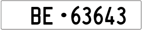 Trailer License Plate